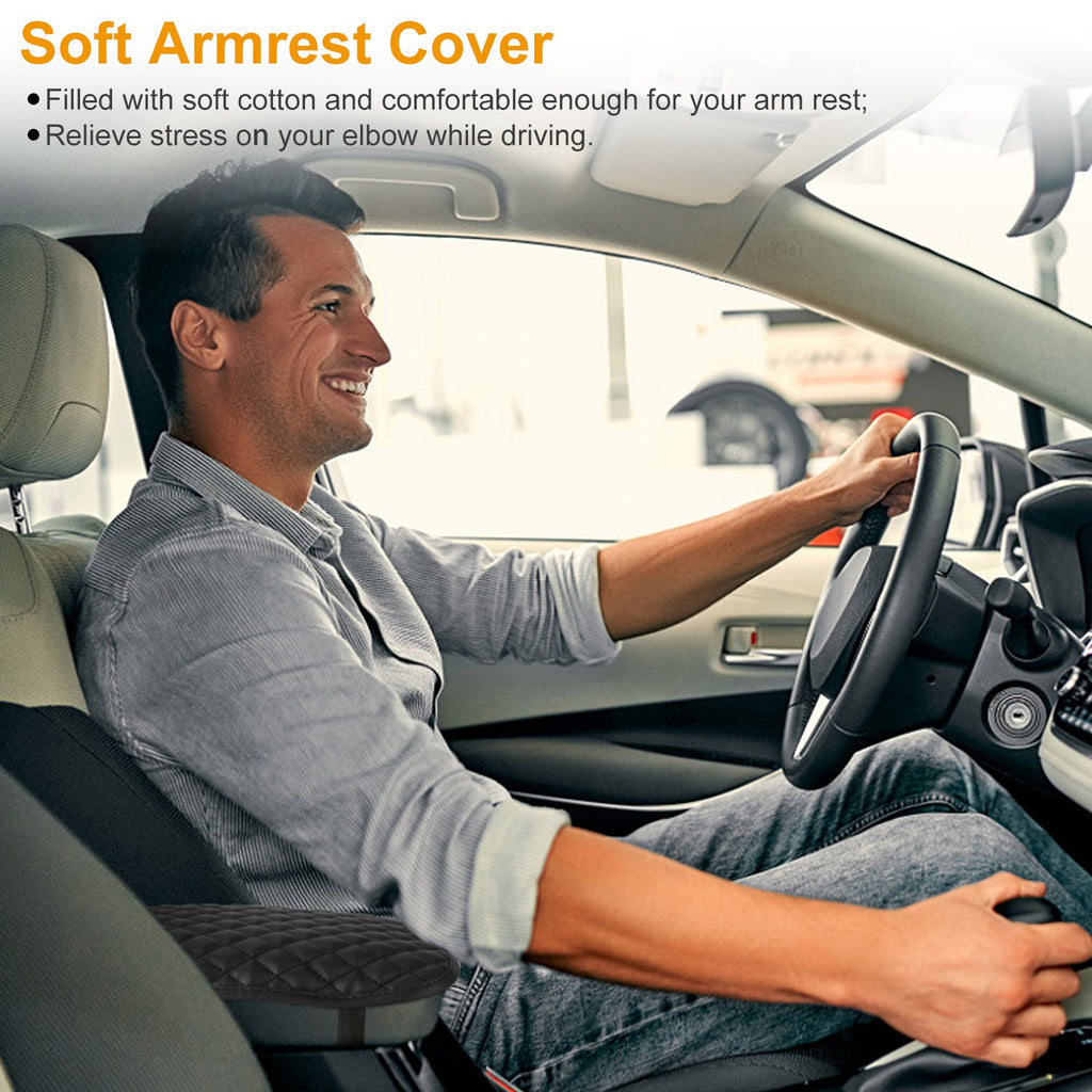 Center console armrest cover used in a vehicle