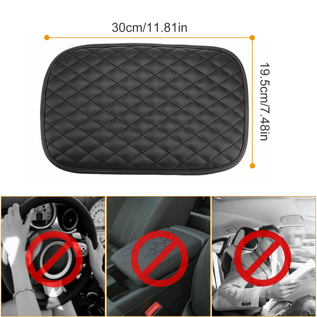 Black center console cover and vehicle use examples