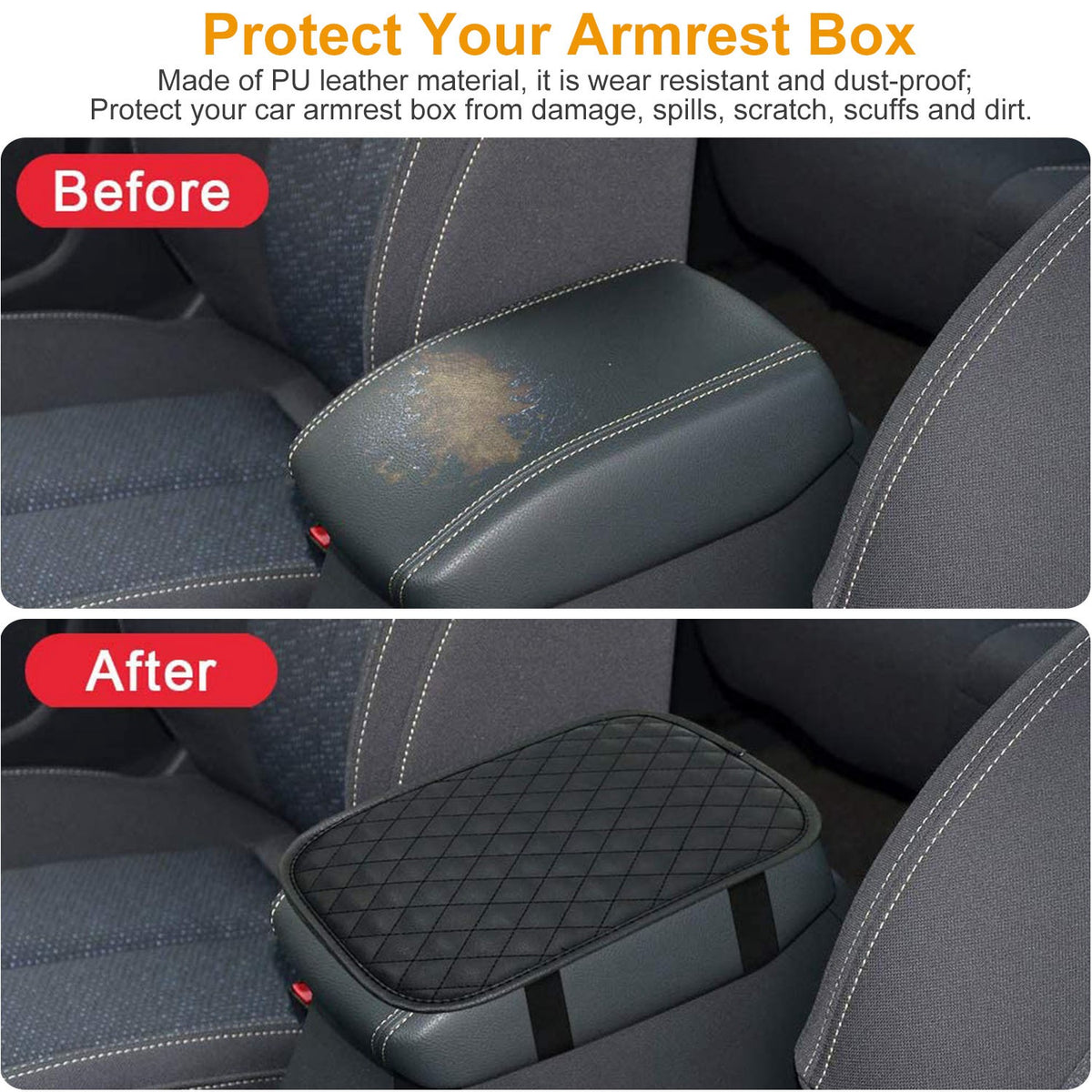 Center console cover protection details